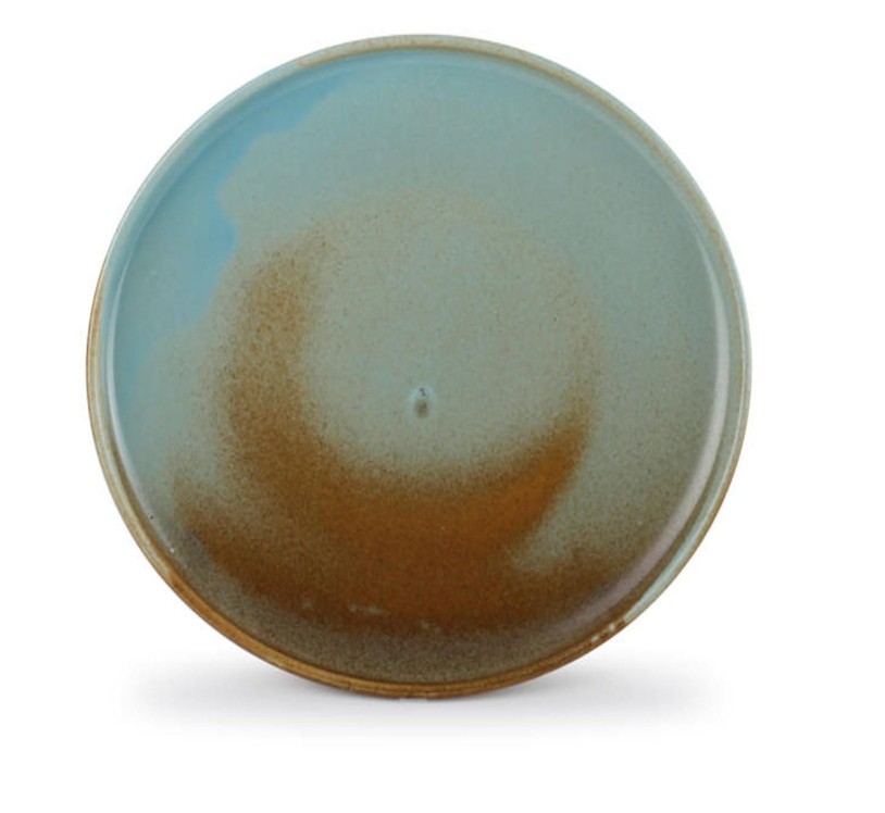 BORD PORSELEIN 29XH3CM BROWN/GREEN ESCURA 6X1