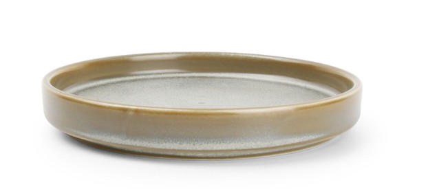 BORD PORSELEIN 13.5XH2CM GREEN USKO 6X1ST