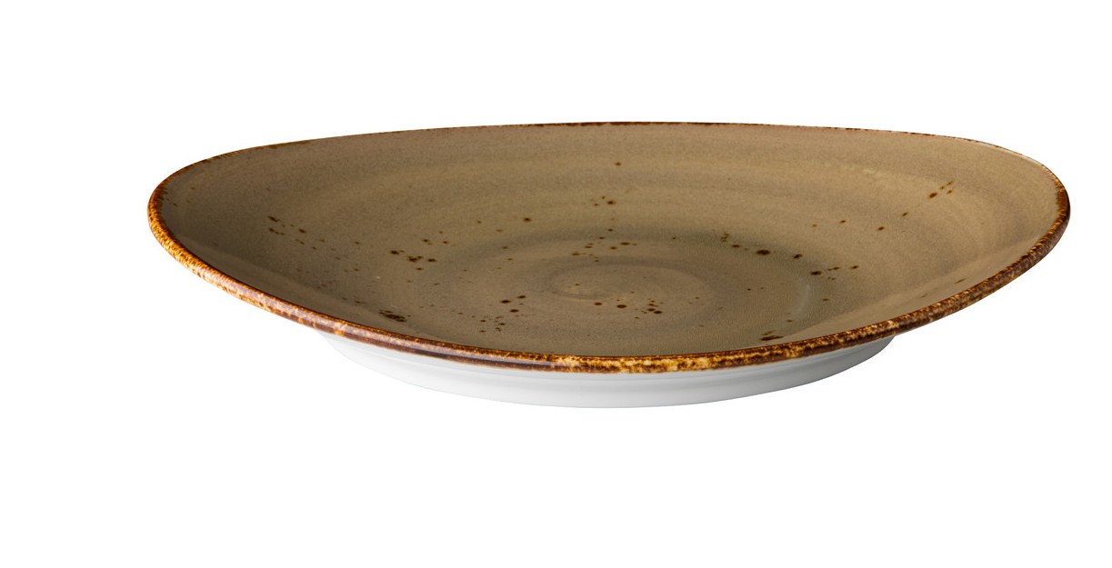 BORD PORSELEIN 21.5X19CM ZAND 6X1ST