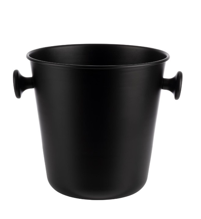 WIJNKOELER D21.5XH22CM 5 LITER BLACK APS